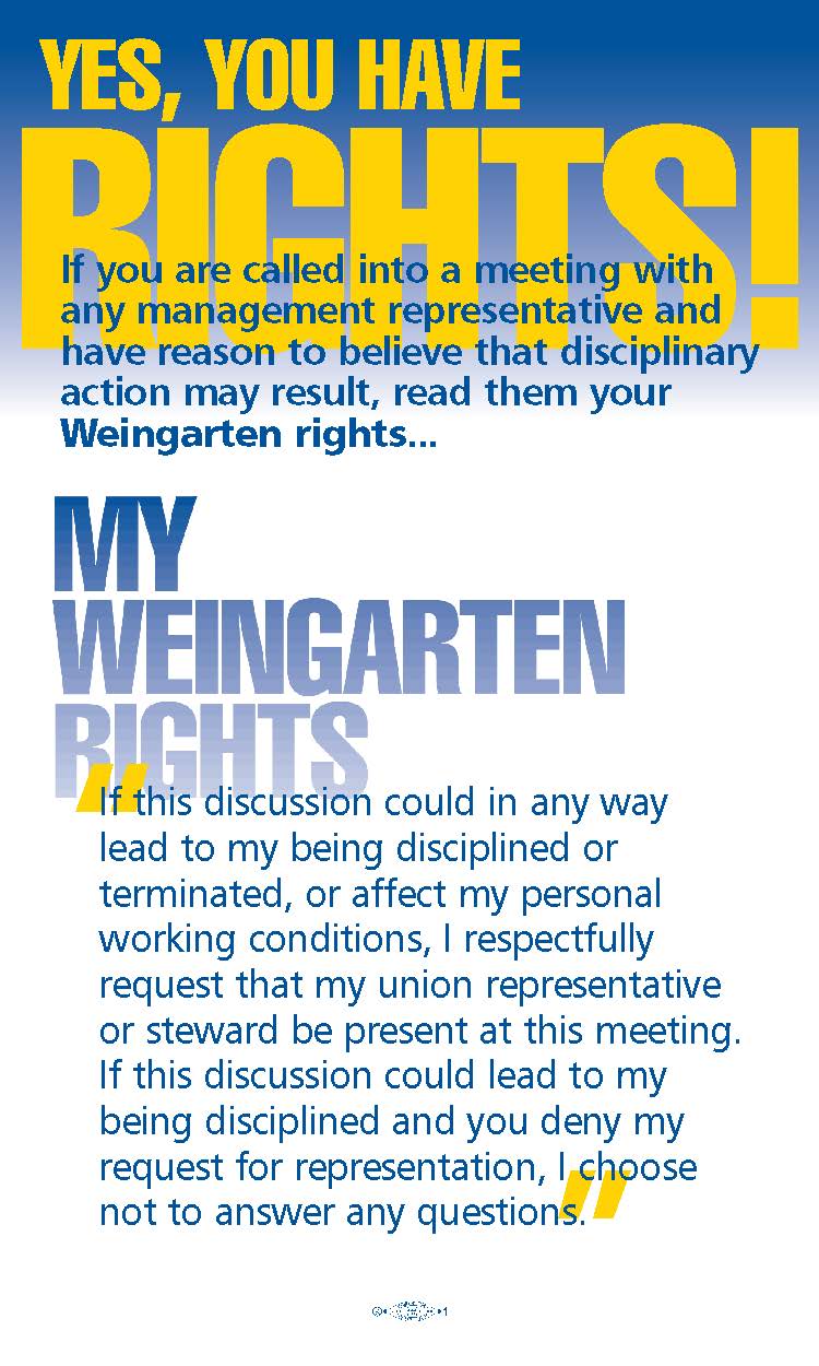 Teamsters Local 2 Weingarten Rights